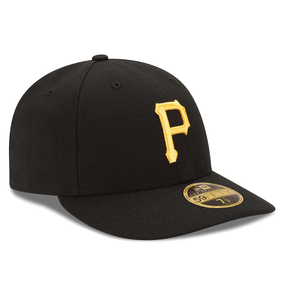 Pittsburgh Pirates New Era Home Authentic Collection On-Field Low Profile 59FIFTY - Fitted Hat Black