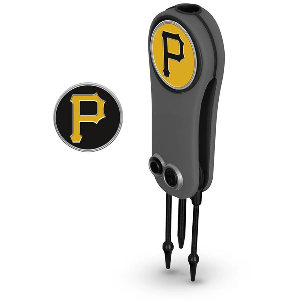 Pittsburgh Pirates Switchblade Outil de réparation et deux marqueurs de balle