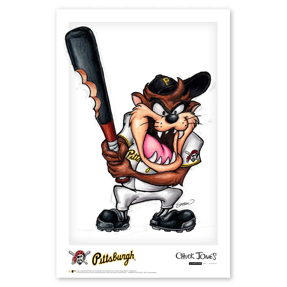 Pittsburgh Pirates Tasmanian Devil 24'' x 36'' Looney Tunes Fine Art Print