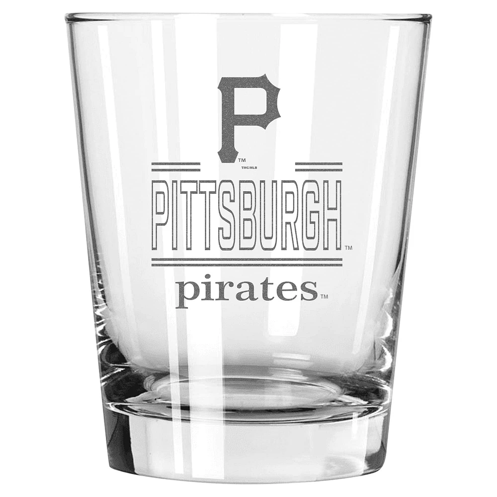 The Memory Company Pirates de Pittsburgh 15oz. Verre double à l'ancienne