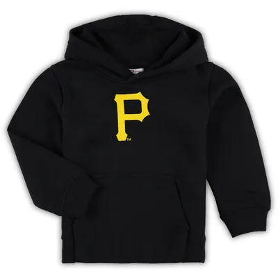 Pittsburgh Pirates Toddler Team Primary Logo Fleece Pullover Hoodie - Black