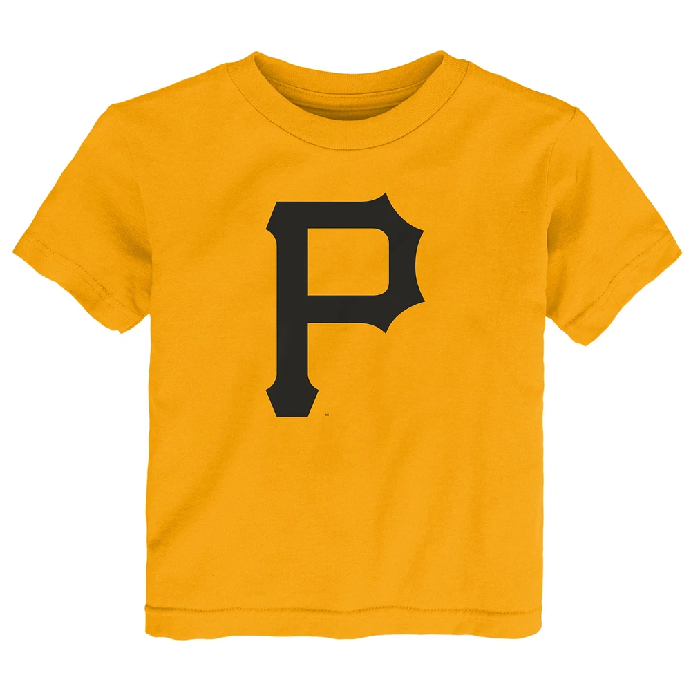 Toddler  Gold Pittsburgh Pirates Primary Logo T-Shirt