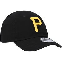 Casquette réglable New Era Pittsburgh Pirates Team 9TWENTY noire pour tout-petit