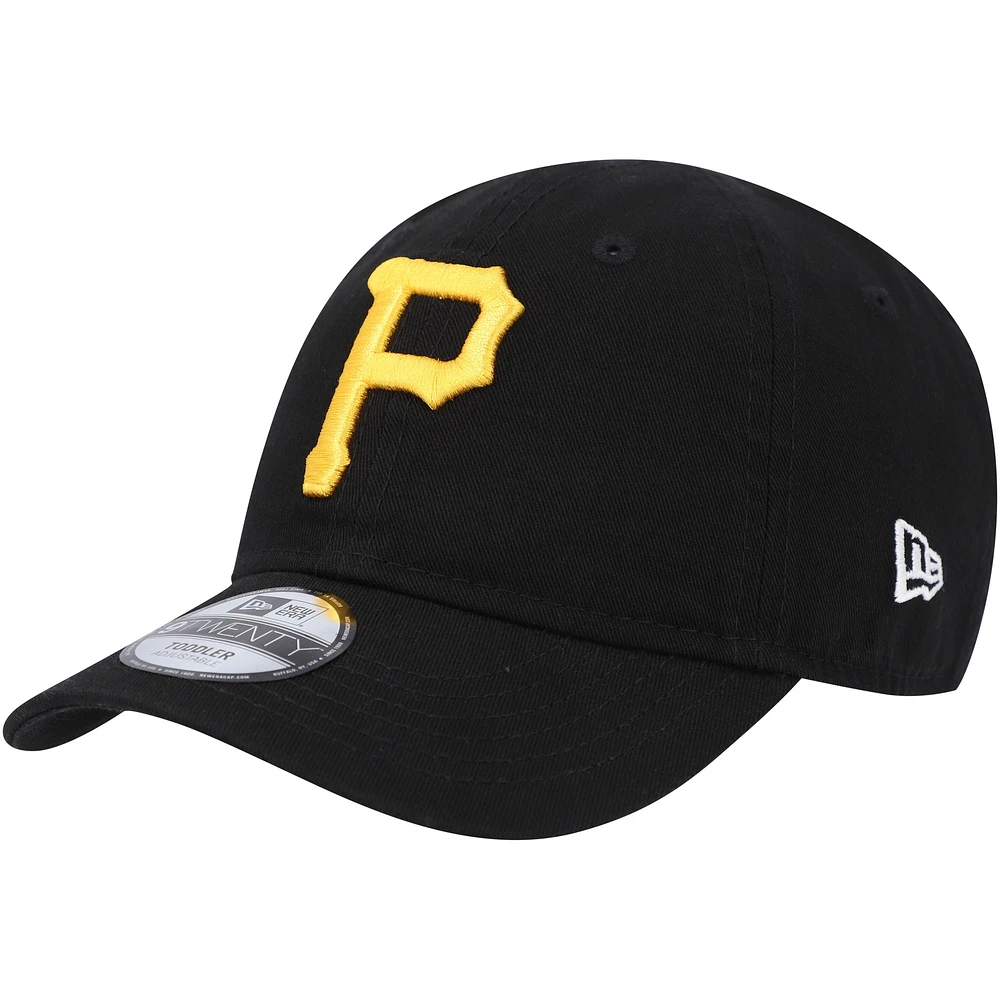 Casquette réglable New Era Pittsburgh Pirates Team 9TWENTY noire pour tout-petit