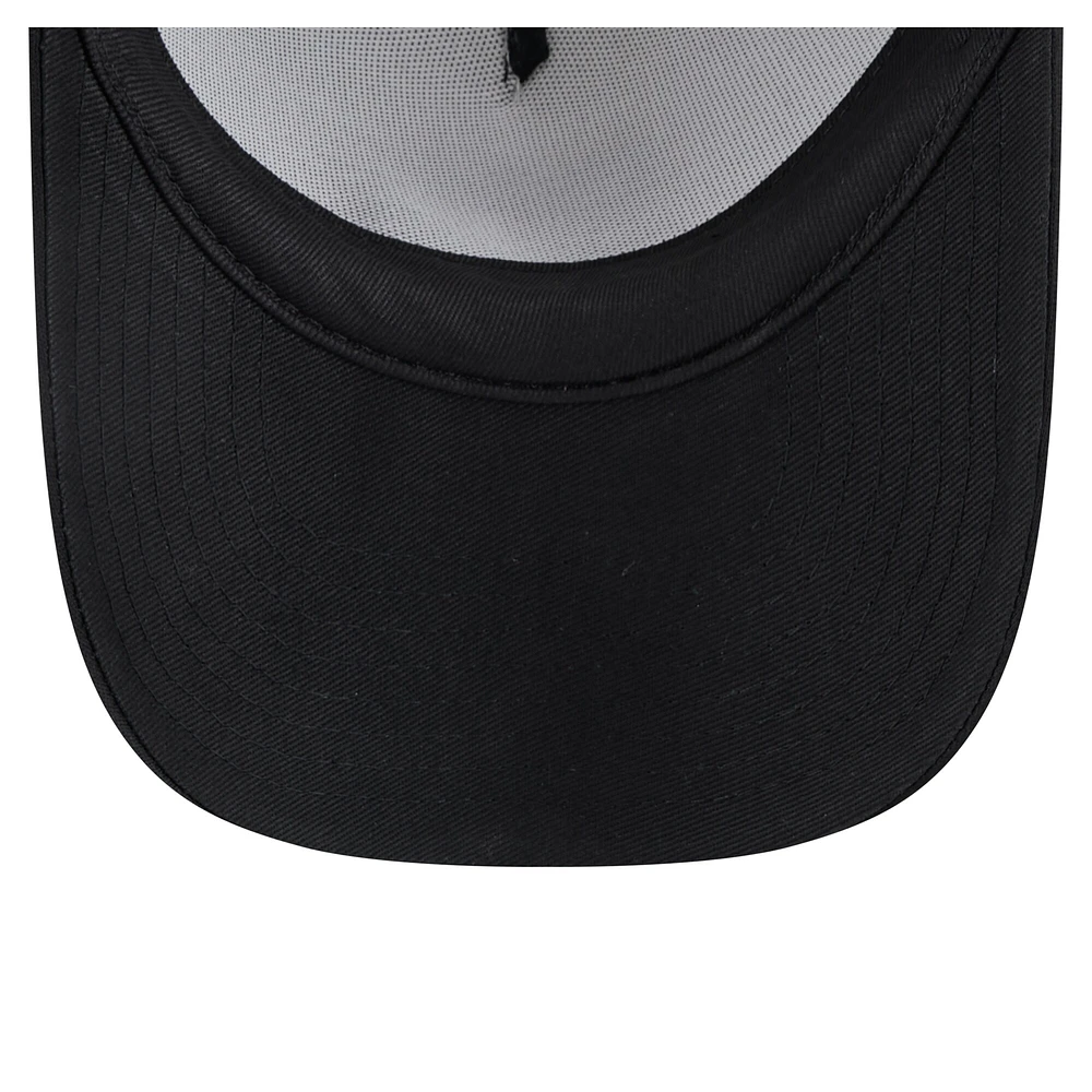 Toddler New Era  White/Black Pittsburgh Pirates Painted A-Frame 9FORTY Trucker Adjustable Hat