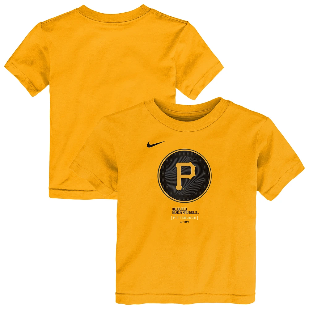 Toddler Nike  Gold Pittsburgh Pirates City Connect T-Shirt