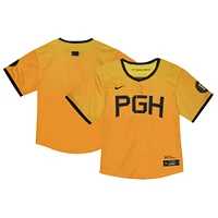 Maillot Nike Pittsburgh Pirates City Connect Limited jaune pour tout-petit