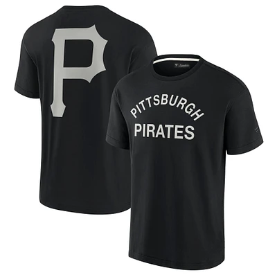 T-shirt unisexe Fanatics noir Pittsburgh Pirates Elements super doux à manches courtes