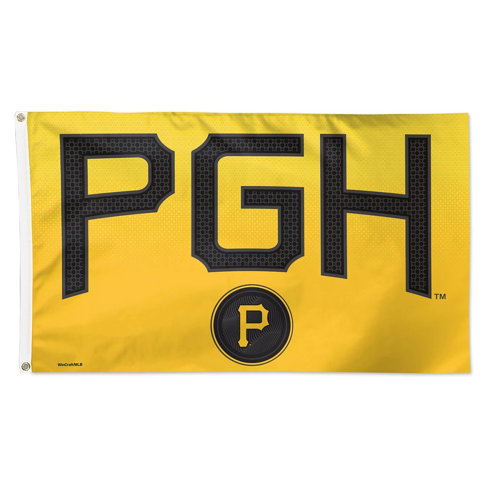 WinCraft Pittsburgh Pirates 2023 City Connect Drapeau de luxe unilatéral 3 pi x 5 pi