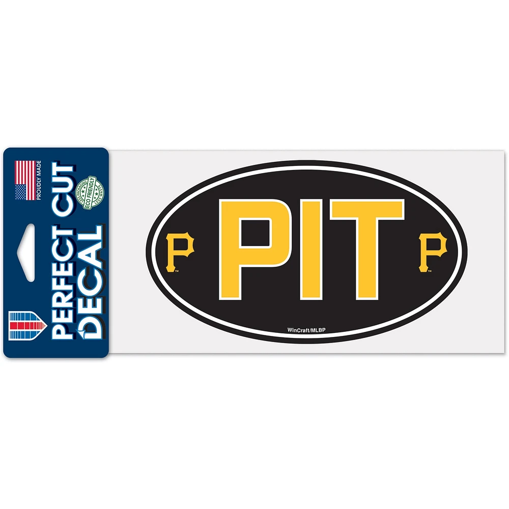 WinCraft Pittsburgh Pirates 4" x 8" Perfect Cut Decal