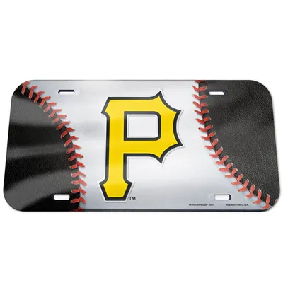 Pittsburgh Pirates WinCraft Ball Crystal Mirror License Plate