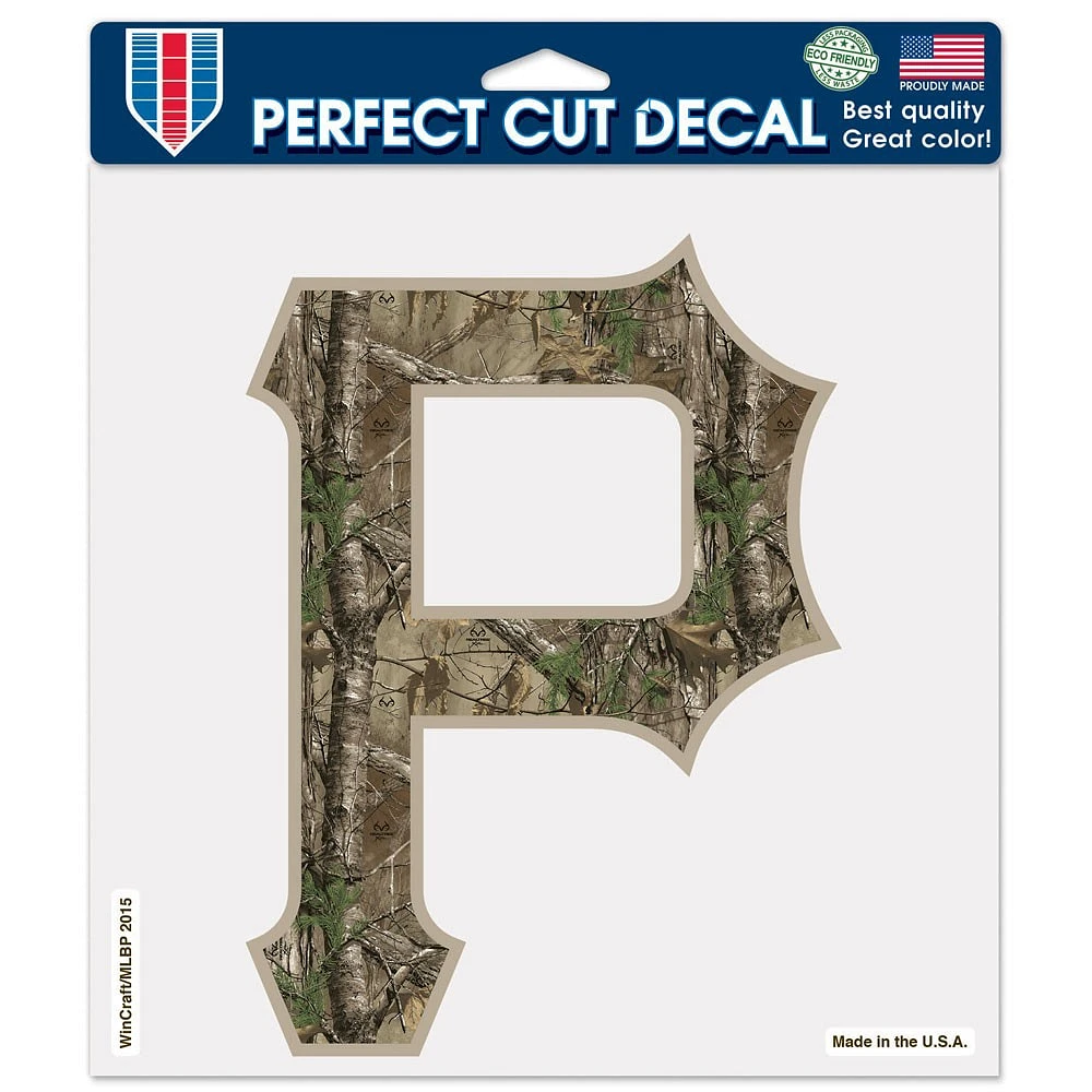 WinCraft Pittsburgh Pirates Realtree 8 "x 8" Couleur Décalque