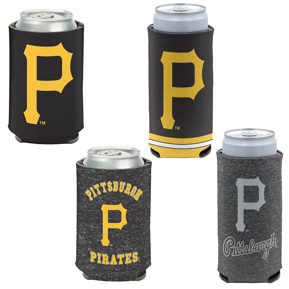 WinCraft Pittsburgh Pirates Slim et 12 oz. Ensemble de 4 refroidisseurs de canettes