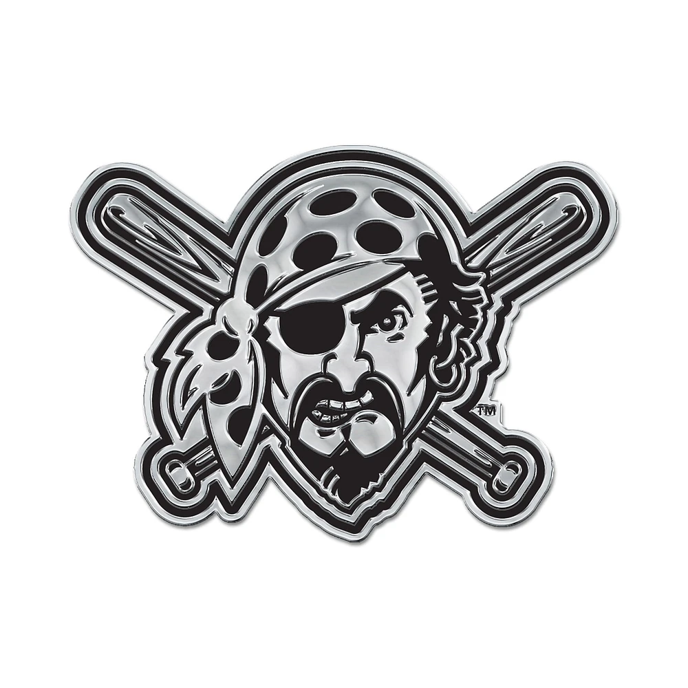 Emblème de voiture WinCraft Pittsburgh Pirates Team Chrome