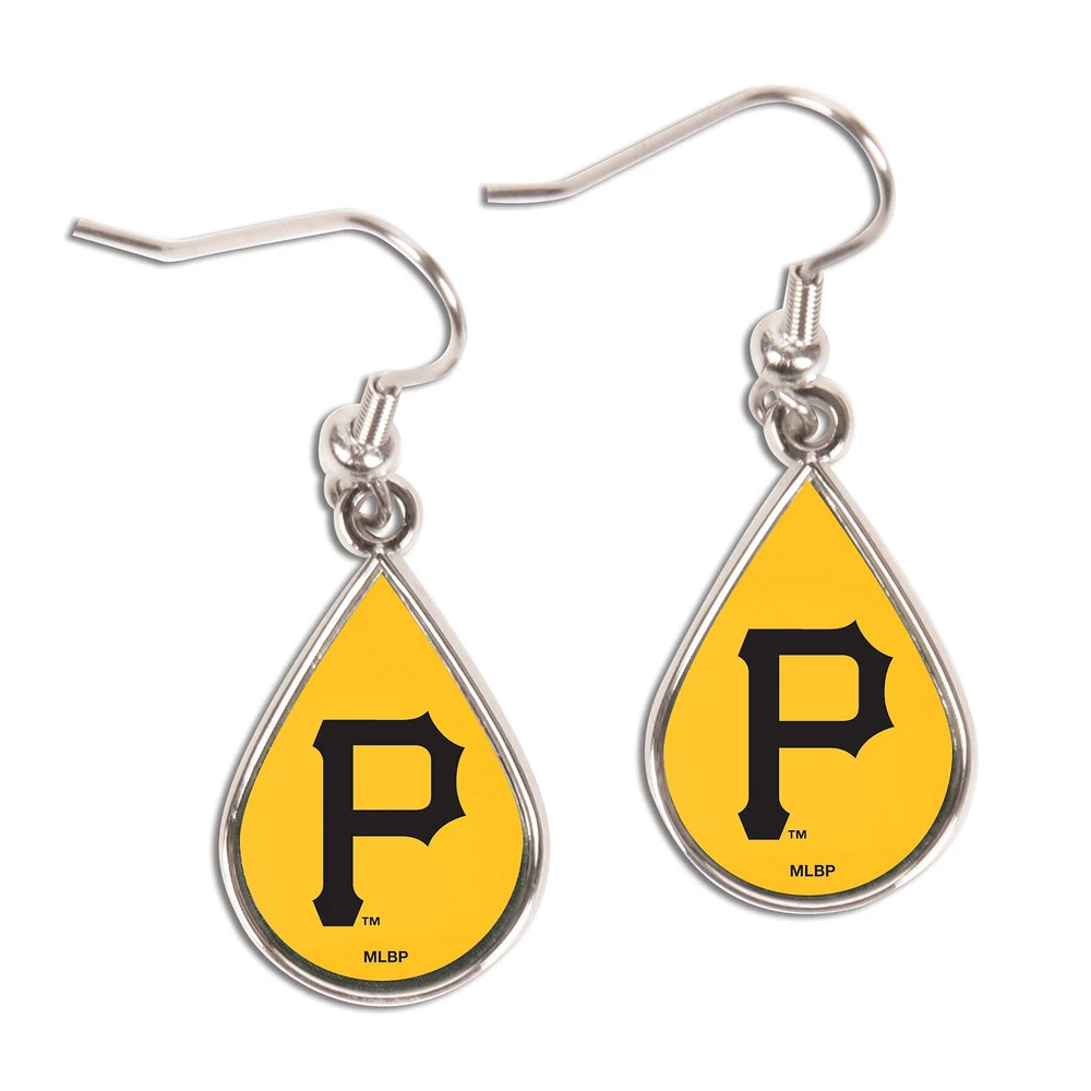 WinCraft Pittsburgh Pirates Tear Drop Dangle Earrings