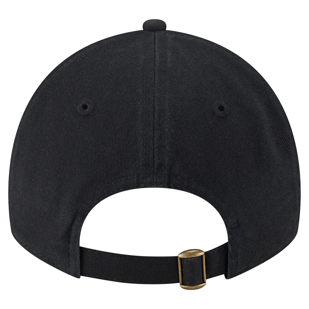 Casquette ajustable 9TWENTY Preppy Team des Pirates de Pittsburgh de New Era pour femme, noire