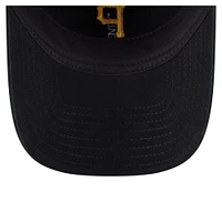 Casquette ajustable 9TWENTY Preppy Team des Pirates de Pittsburgh de New Era pour femme, noire