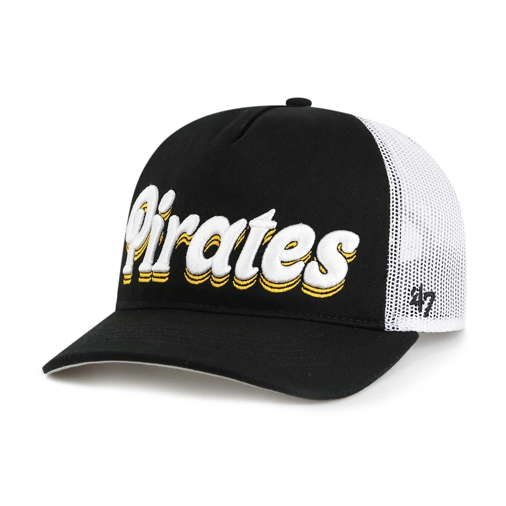 Casquette ajustable Biloxi Hitch des Pirates de Pittsburgh pour femme, modèle noir '47