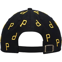 Women's '47 Black Pittsburgh Pirates Confetti Clean Up Adjustable Hat