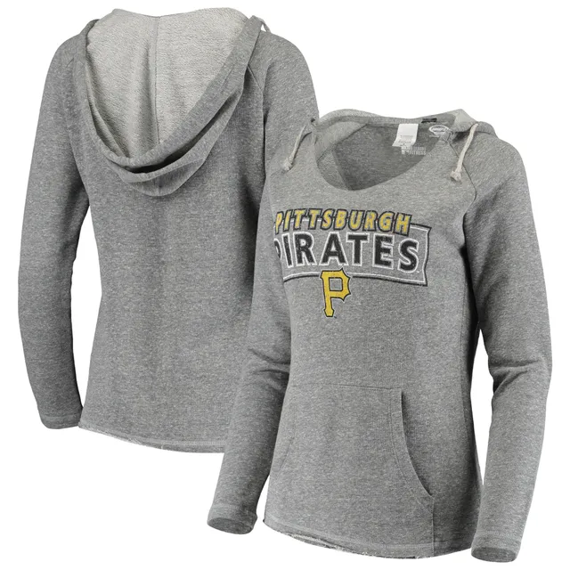 Pittsburgh Steelers Concepts Sport Women's Mainstream Hooded Long Sleeve V-Neck Top - Gray