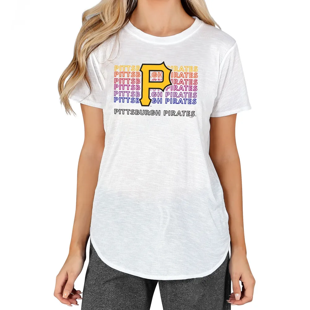 Lids Pittsburgh Pirates Concepts Sport Women's Gable Knit T-Shirt