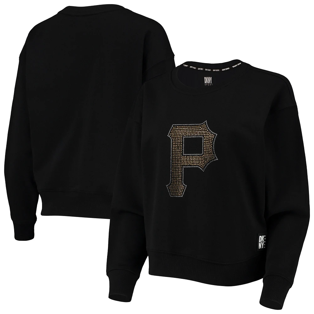 Sweat-shirt DKNY Sport noir pour femmes des Pirates de Pittsburgh Carrie