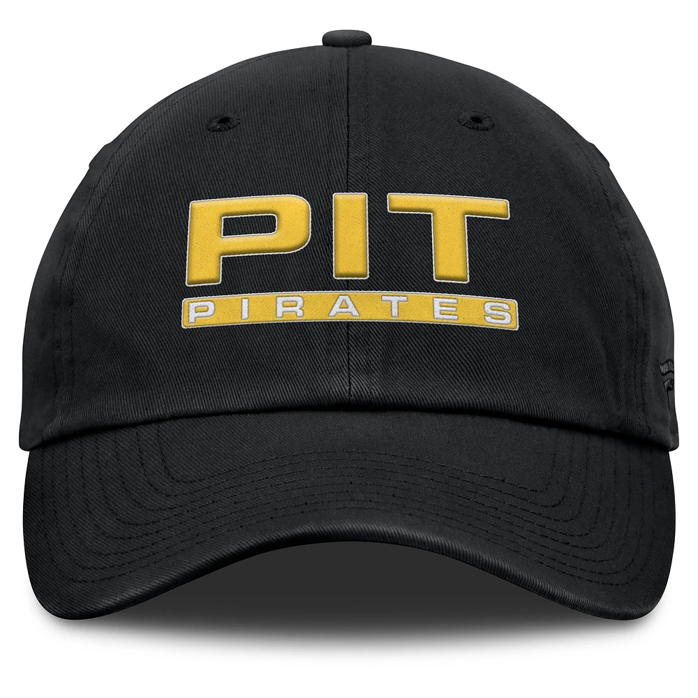 Women's Fanatics Black Pittsburgh Pirates Fly Out Adjustable Hat