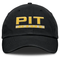 Women's Fanatics Black Pittsburgh Pirates Fly Out Adjustable Hat