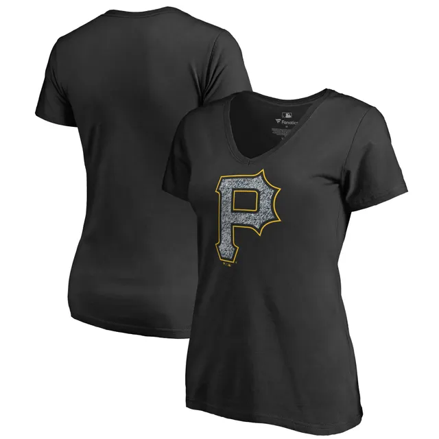 Women's Fanatics Branded Black Pittsburgh Pirates Official Logo