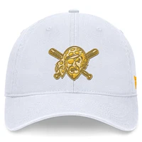 Casquette réglable ton sur ton Fanatics White Pittsburgh Pirates pour femmes