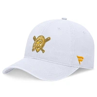 Casquette réglable ton sur ton Fanatics White Pittsburgh Pirates pour femmes