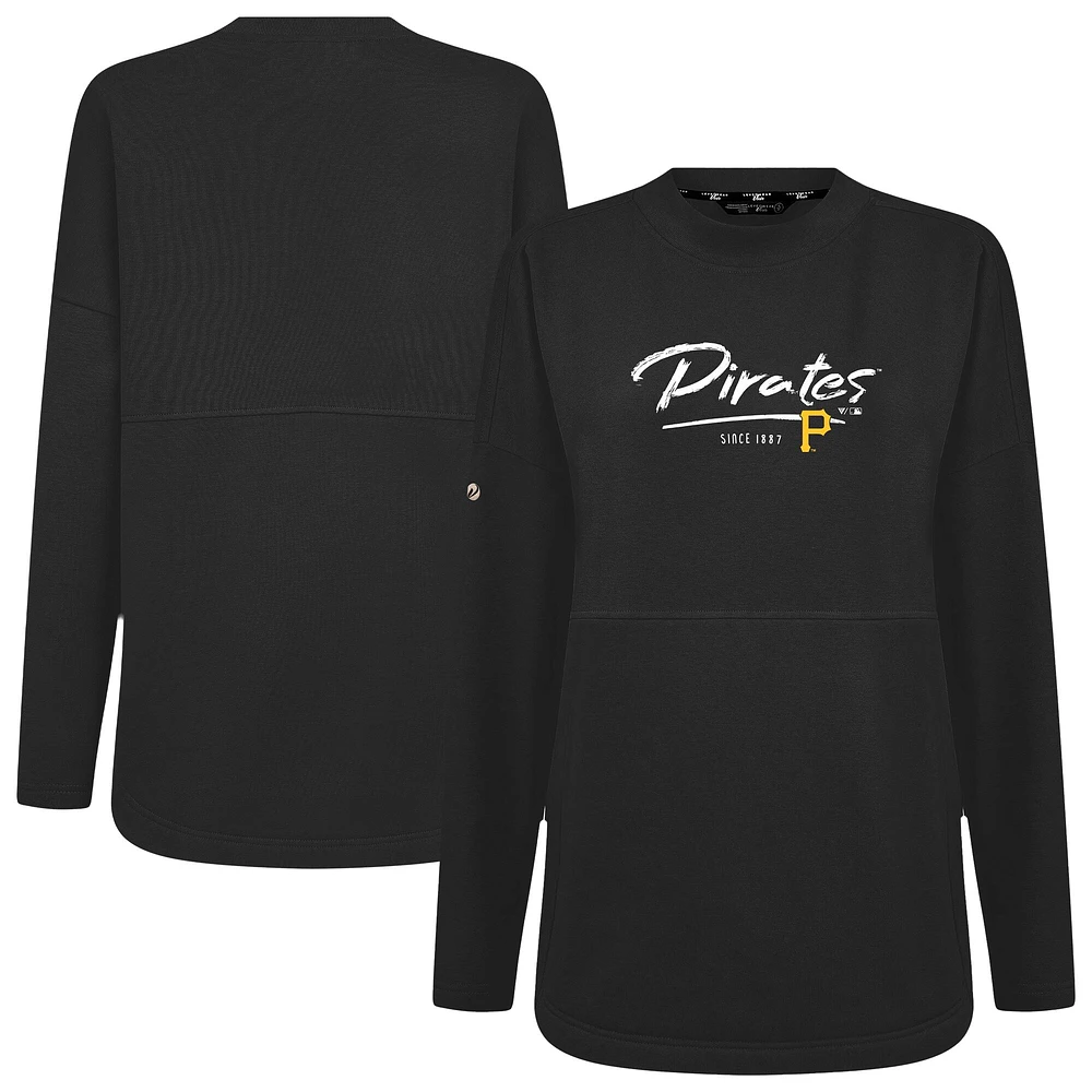 Sweat-shirt à capuche noir Accolade Beaudry Express des Pirates de Pittsburgh pour femme Levelwear