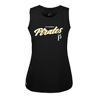 Women's Levelwear Black Pittsburgh Pirates Accolade Macy Prospect Tank Top