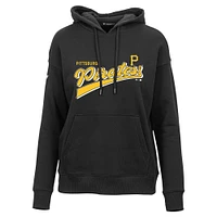 Women's Levelwear  Black Pittsburgh Pirates Adorn Retro Team 2.0 Pullover Hoodie