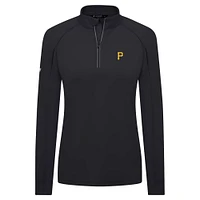 Haut à glissière quart de tour Kinetic Insignia 2.0 Raglan pour femme Levelwear, noir, des Pirates Pittsburgh