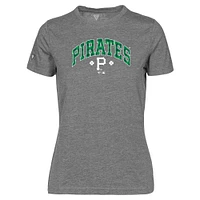 Women's Levelwear Pittsburgh Pirates St. Patrick's Day Maddox Plaid T-Shirt