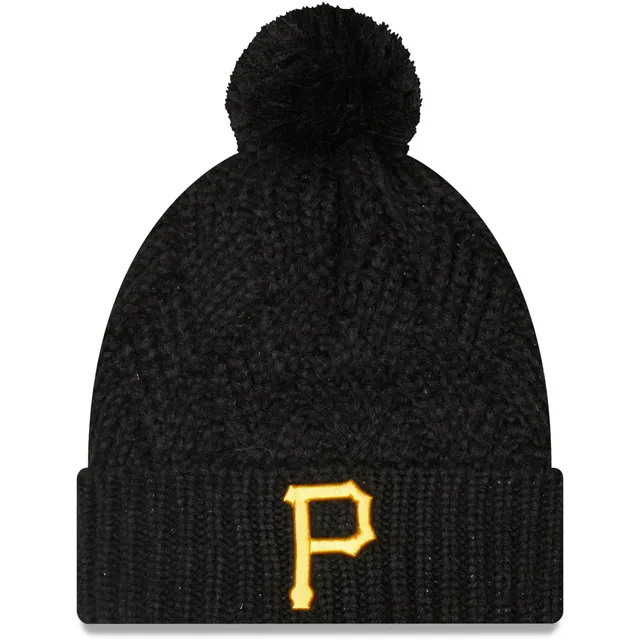 Pittsburgh Steelers New Era Women's 2023 NFL Crucial Catch Cuffed Pom Knit  Hat - Black/White