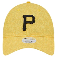 Casquette ajustable New Era Gold Pittsburgh Pirates Don't Worry 9TWENTY pour femme