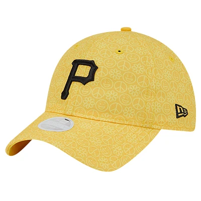 Women's New Era Gold Pittsburgh Pirates Don't Worry 9TWENTY Adjustable Hat