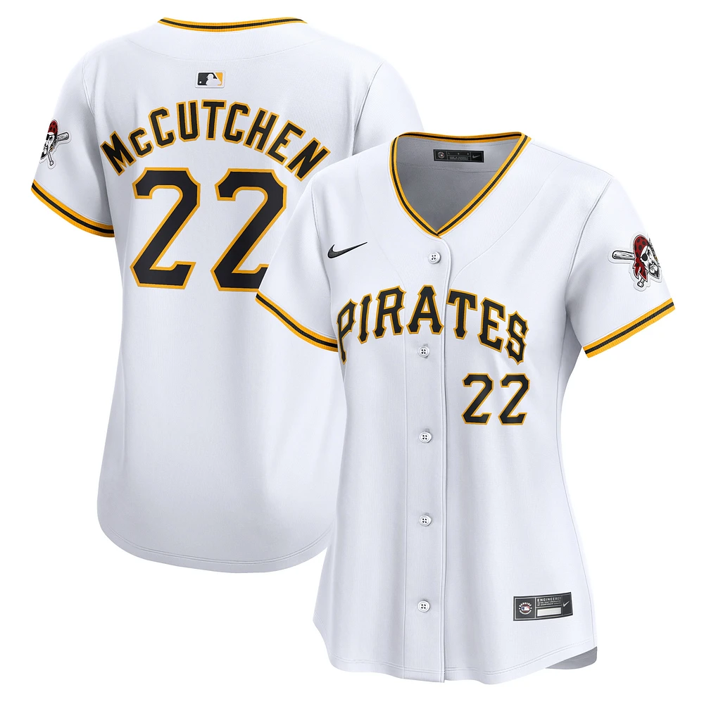 Maillot de joueur Nike Andrew McCutchen blanc Pittsburgh Pirates Home Limited pour femme