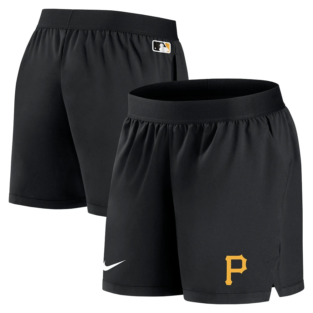 Short Nike Pittsburgh Pirates Authentic Collection Team Performance pour femme - Noir