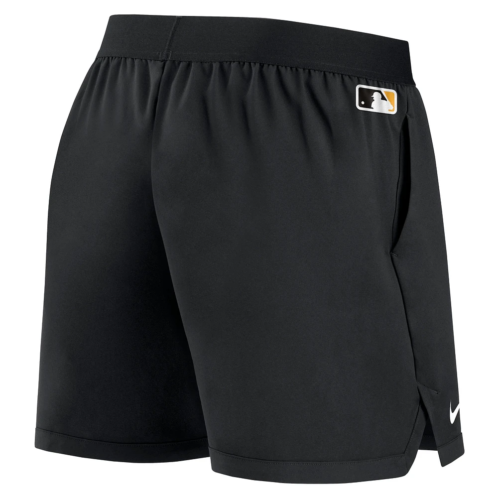 Short Nike Pittsburgh Pirates Authentic Collection Team Performance pour femme - Noir