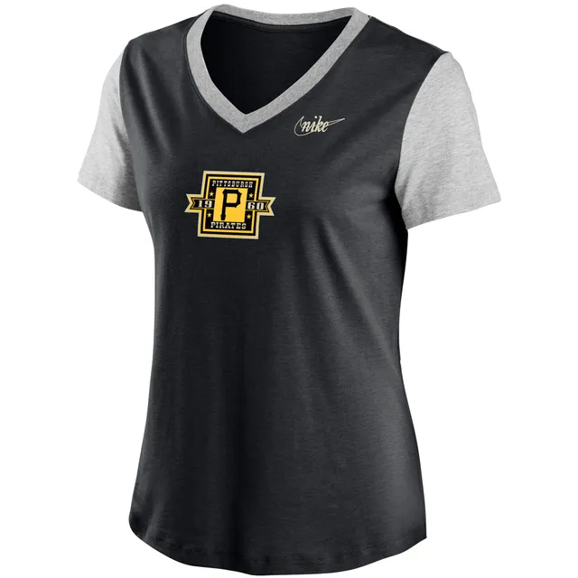 Lids Pittsburgh Pirates Nike Women's Logo Local Nickname T-Shirt - Black