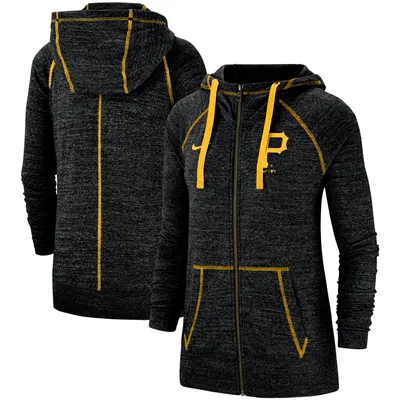 Nike Steelers Gym Vintage Raglan Full-Zip Hoodie - Women's