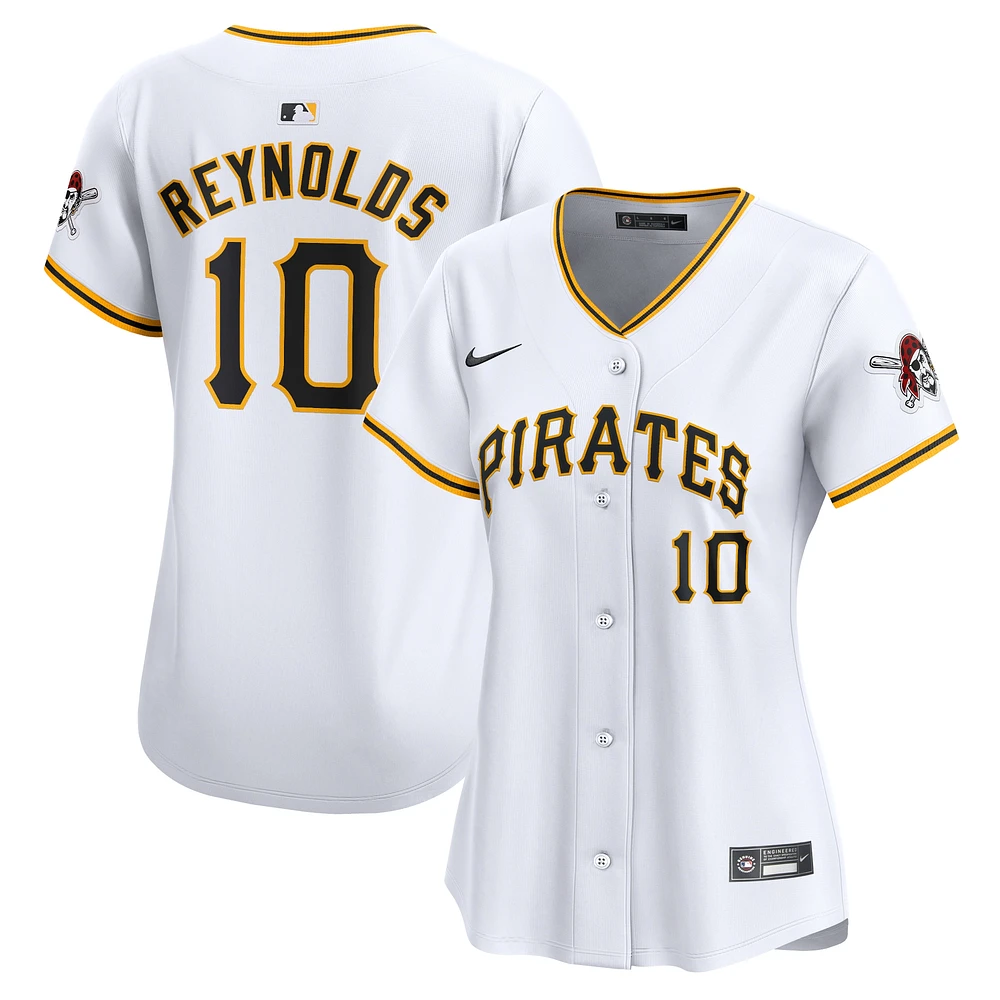 Maillot de joueur Nike Bryan Reynolds blanc Pittsburgh Pirates Home Limited pour femme