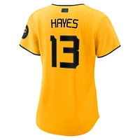 Maillot de joueur réplique Nike Ke'Bryan Hayes doré des Pittsburgh Pirates City Connect pour femme