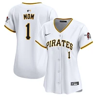 Women's Nike White Pittsburgh Pirates #1 Mom Home Limited Jersey