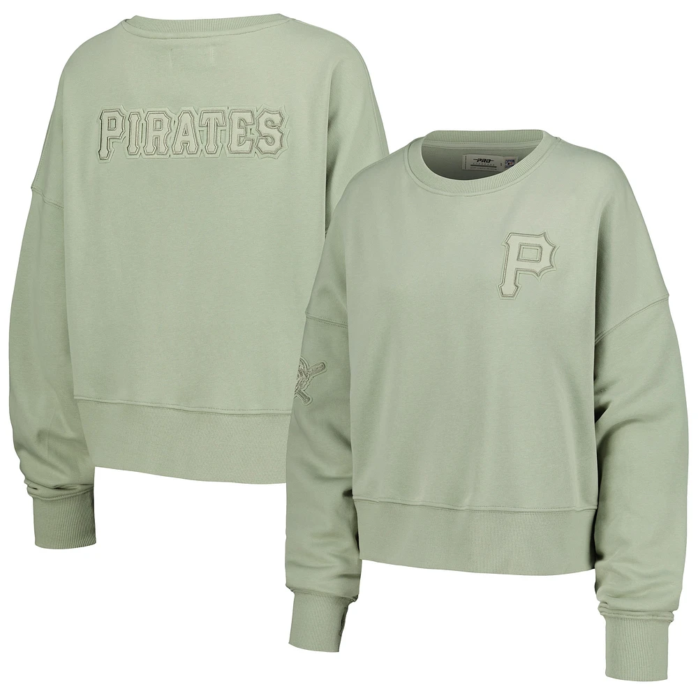 Sweat-shirt court surdimensionné neutre Pro Standard Green Pittsburgh Pirates pour femmes