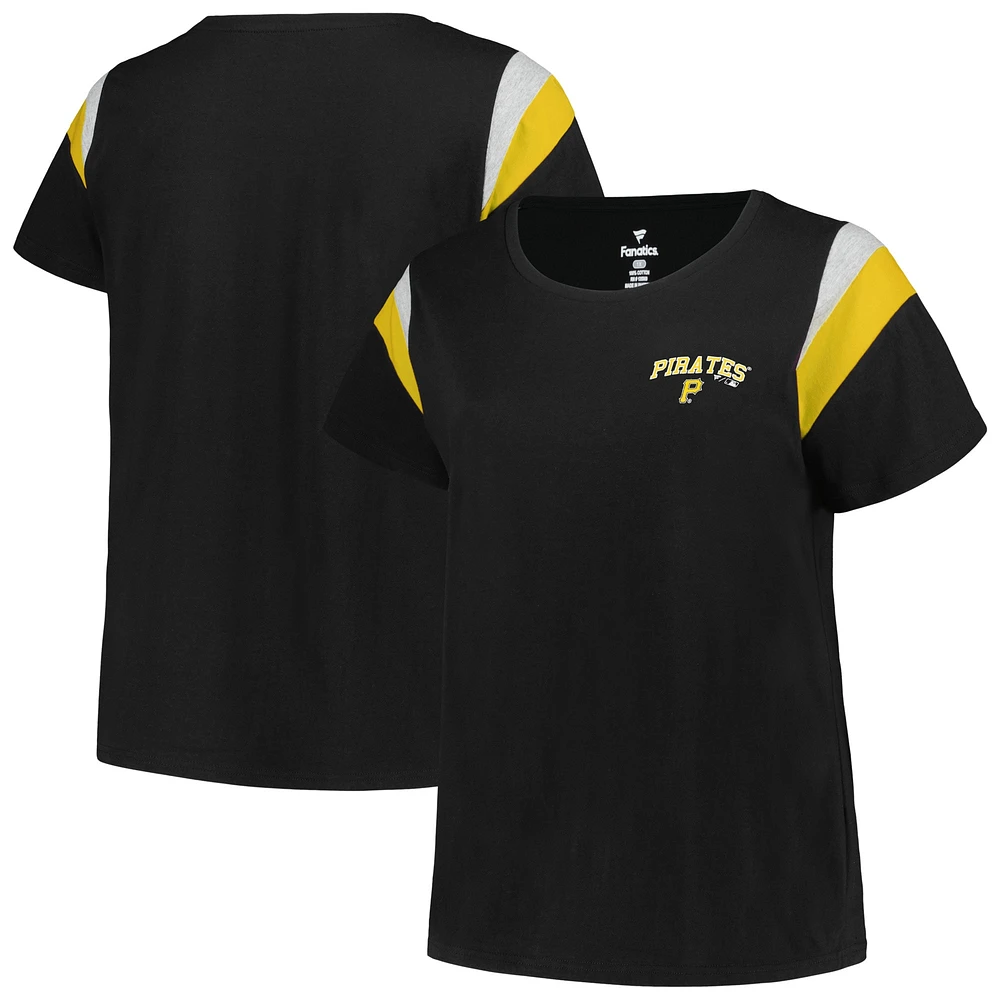 Women's Profile Black Pittsburgh Pirates Plus Scoop Neck T-Shirt