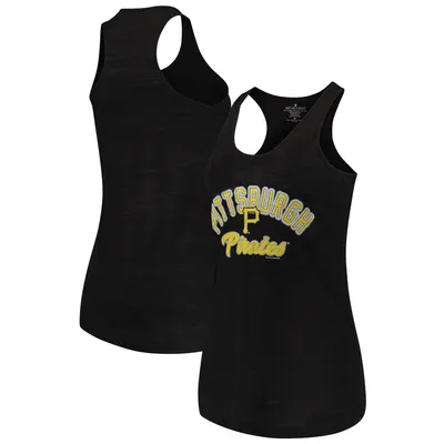 Pittsburgh Pirates Soft as a Grape Women's Multicount Racerback Tank Top - Black